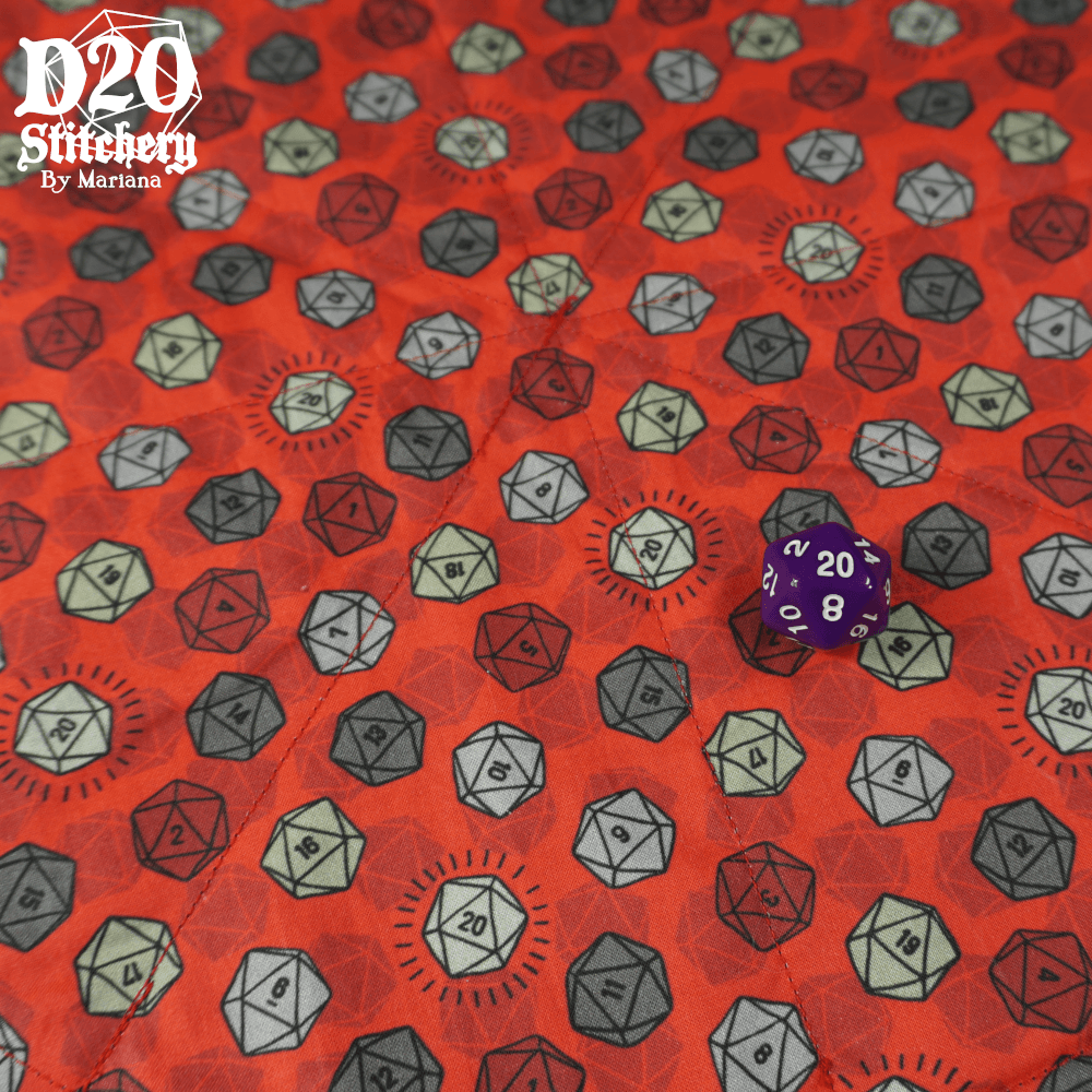 Red Rolling 20 - Gaming Themed - DND